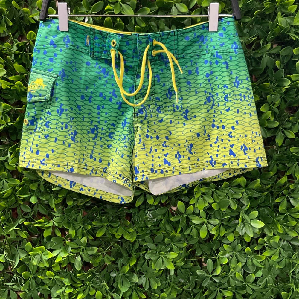 Pelagic Green and Yellow Swim Coverup